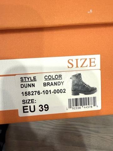 Miz Mooz Dunn Womens Size 8.5 EU 39 Brandy Leather Lace Up Combat Ankle Boots photo 11