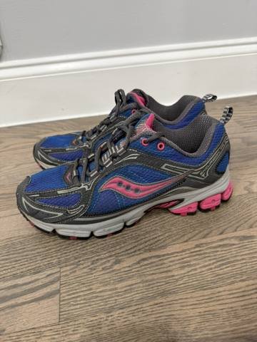 Saucony Excursion TR 6 Womens Size 9 Blue Pink Trail Running Shoes Sneakers photo 4