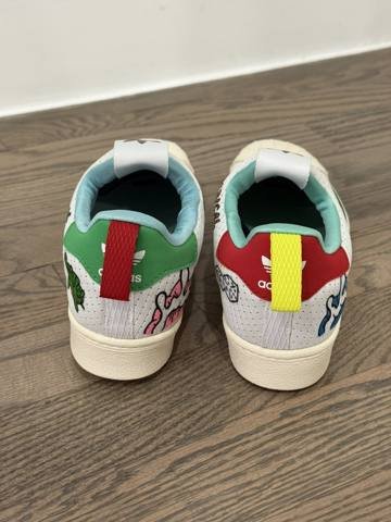 Adidas Superstar 360 Aaron Kai Kids Size 1.5 Blue Graphic Slip On Shoes Sneakers photo 7