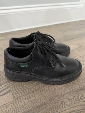 Eastland Plainview Boys Size 12 Black Lace Up Oxford School Uniform Dress Shoes photo 5