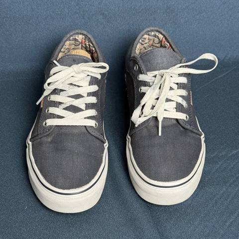 Vans Chukka Low Pro Mens Size 10.5 Gray Paisley Skateboard Shoes Sneakers photo 3