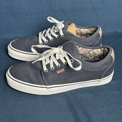 Vans Chukka Low Pro Mens Size 10.5 Gray Paisley Skateboard Shoes Sneakers photo 6