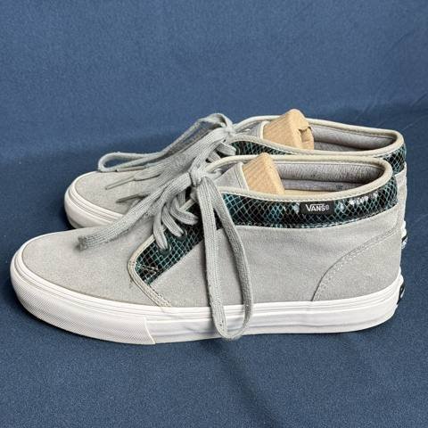 Supreme x Vans Chukka Boot 95 Mens Size 9.5 Gray Blue Snakeskin Skate Shoes 2010 photo 3