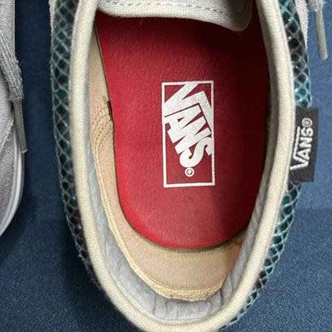 Supreme x Vans Chukka Boot 95 Mens Size 9.5 Gray Blue Snakeskin Skate Shoes 2010 photo 12