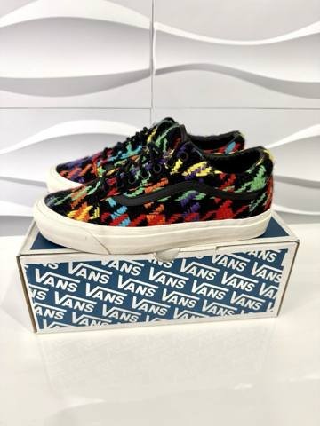 Vans Old Skool x Barneys New York Mens 8 Womens 9.5 Tweed Skate Shoes Sneakers photo 3