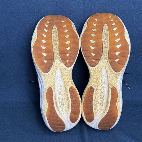 Saucony Ride 15 Mens Size 10.5 Navy Gold Athletic Running Shoes Sneakers photo 8