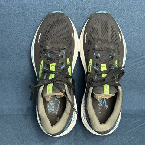 Brooks Adrenaline GTS 23 Mens Size 9.5 Black Hawaiian Running Shoes Sneakers photo 5