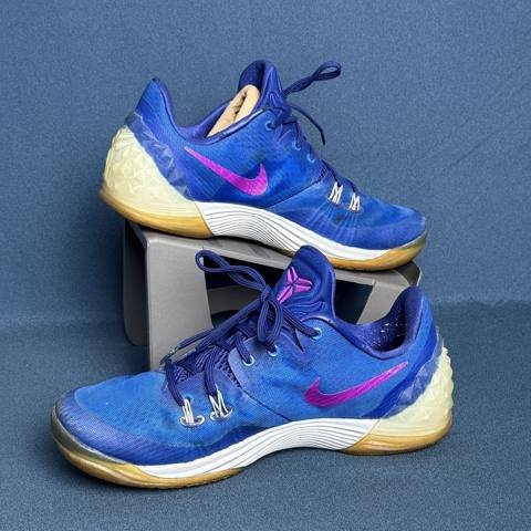 Nike Zoom Kobe Venomenon 5 Mens Size 9.5 Blue Pink Basketball Shoes Sneakers photo 2