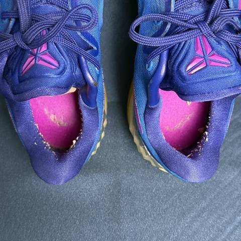 Nike Zoom Kobe Venomenon 5 Mens Size 9.5 Blue Pink Basketball Shoes Sneakers photo 4