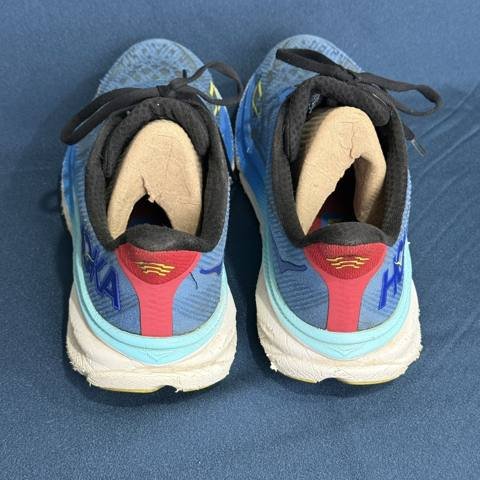 Hoka One One Clifton 9 Mens Size 9 Blue Pink Athletic Running Shoes Sneakers photo 5