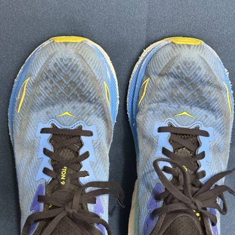 Hoka One One Clifton 9 Mens Size 9 Blue Pink Athletic Running Shoes Sneakers photo 9