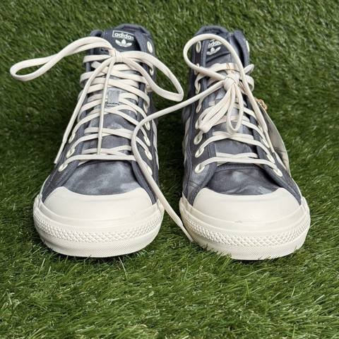 Adidas Nizza Hi RF Mens Size 13.5 Gray White Tie Dye High Top Casual Sneakers photo 2