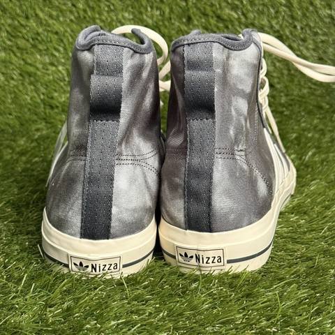 Adidas Nizza Hi RF Mens Size 13.5 Gray White Tie Dye High Top Casual Sneakers photo 4