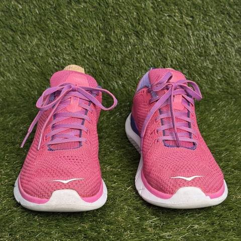 Hoka Hupana 2 Womens Size 9.5 Pink Purple Knit Athletic Running Shoes Sneakers photo 2