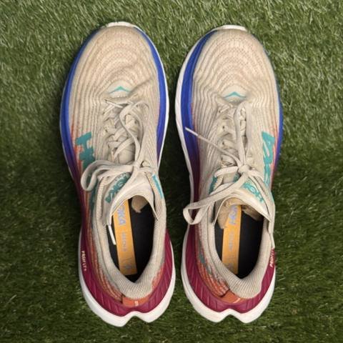 Hoka Mach 5 Mens Size 11 D White Orange Blue Lightweight Running Shoes Sneakers photo 5