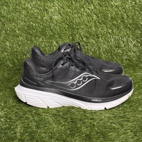 Saucony Guide 16 Mens Size 14 Wide Black White Stability Running Shoes Sneakers