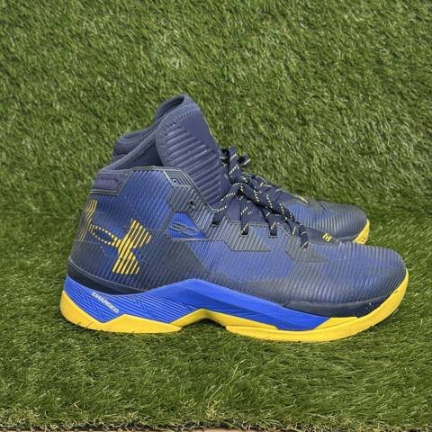 Under Armour Curry 2.5 Dub Nation Mens Size 11.5 Royal Blue Basketball Shoes