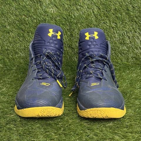 Under Armour Curry 2.5 Dub Nation Mens Size 11.5 Royal Blue Basketball Shoes photo 2