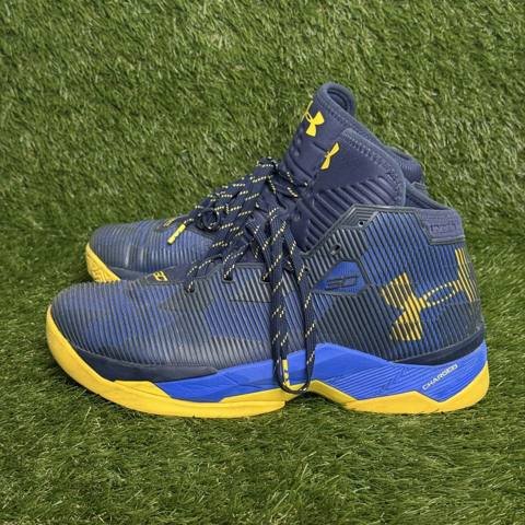 Under Armour Curry 2.5 Dub Nation Mens Size 11.5 Royal Blue Basketball Shoes photo 3
