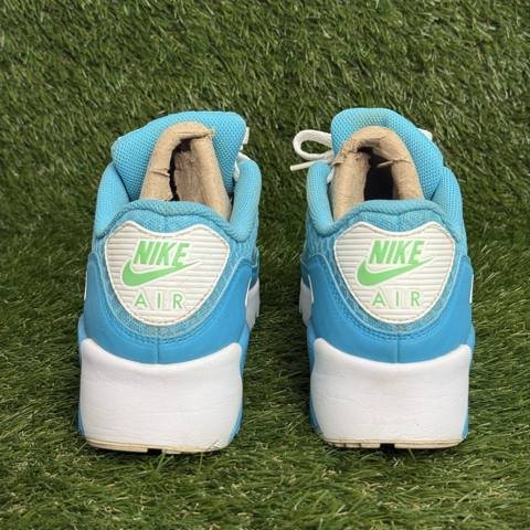 Nike Air Max 90 2009 Boys Size 6.5Y Blue Green Retro Sneakers 325213-412 photo 4