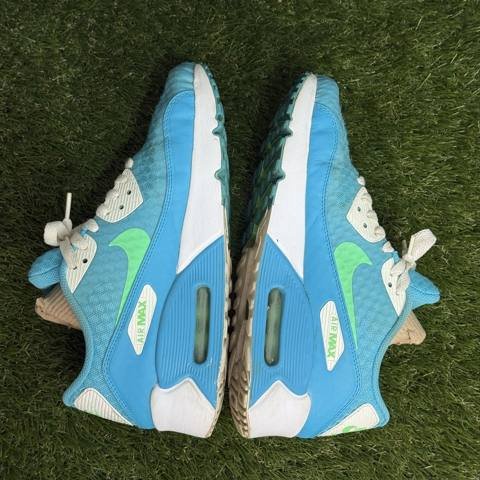 Nike Air Max 90 2009 Boys Size 6.5Y Blue Green Retro Sneakers 325213-412 photo 5