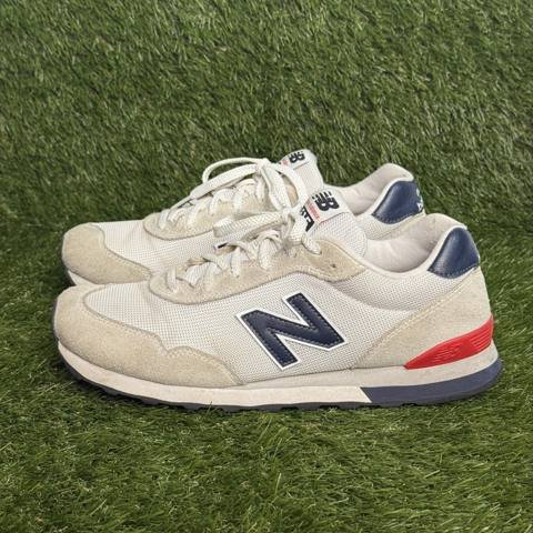 New Balance 515 V3 Mens Size 10.5 White Low Top Running Shoes Sneakers ML515RC3 photo 3