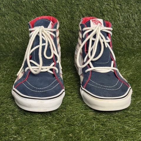 Vans Sk8-Hi Americana Mens Size 11 American Flag High Top Skate Shoes Sneakers photo 2