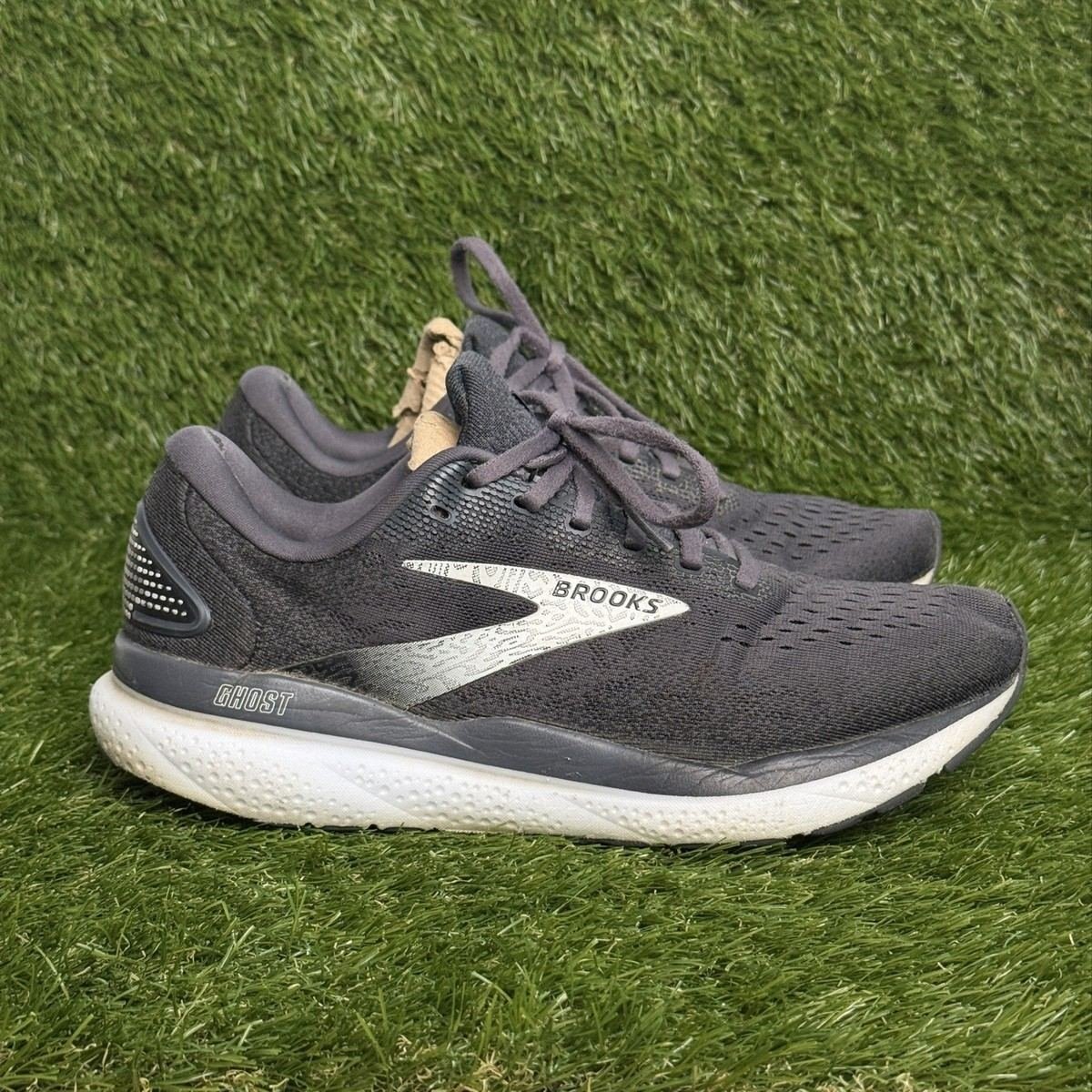 Brooks Ghost 16 Womens Size 8.5 Black Gray White Running Shoes Sneakers