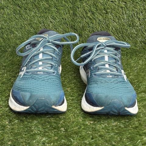 Saucony Triumph 18 Mens Size 9.5 Teal Athletic Running Shoes Sneakers photo 2