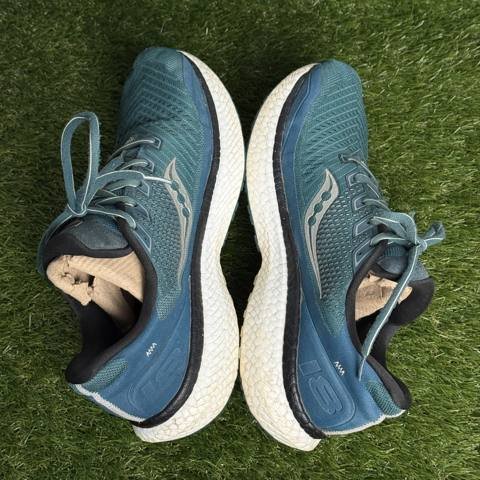Saucony Triumph 18 Mens Size 9.5 Teal Athletic Running Shoes Sneakers photo 5