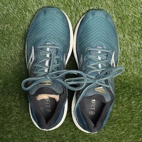 Saucony Triumph 18 Mens Size 9.5 Teal Athletic Running Shoes Sneakers photo 6