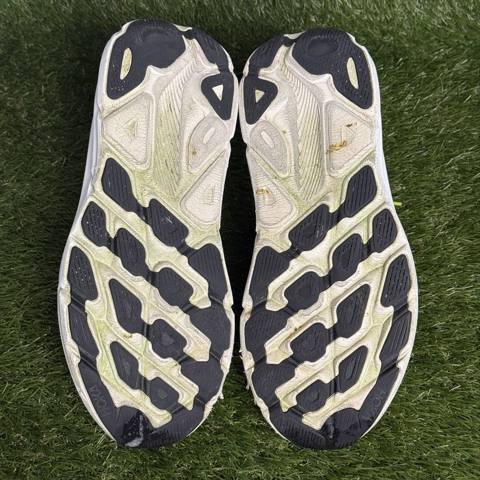 Hoka One One Clifton 9 Mens Size 9.5 White Blue Athletic Running Shoes Sneakers photo 8