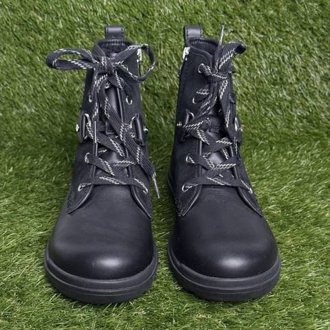 UGG Hapsburg Hiker Womens Size 9 Black Waterproof Leather Suede Ankle Boots photo 3