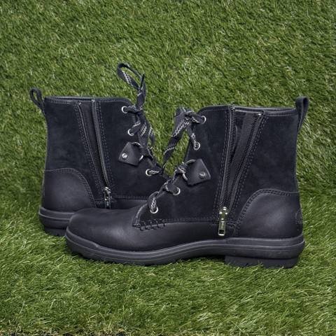 UGG Hapsburg Hiker Womens Size 9 Black Waterproof Leather Suede Ankle Boots photo 9