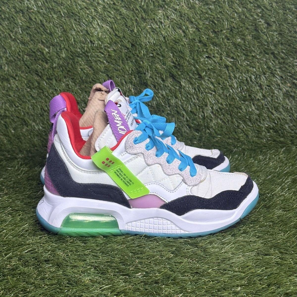 Nike Jordan MA2 Women In Power Womens Size 6 White Red Blue Sneakers CV8122-100