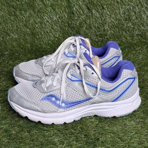 Saucony Cohesion 11 Womens Size 8.5 Gray Blue Running Shoes Sneakers S10420-6 photo 3