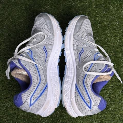 Saucony Cohesion 11 Womens Size 8.5 Gray Blue Running Shoes Sneakers S10420-6 photo 5