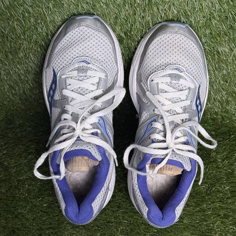 Saucony Cohesion 11 Womens Size 8.5 Gray Blue Running Shoes Sneakers S10420-6 photo 6