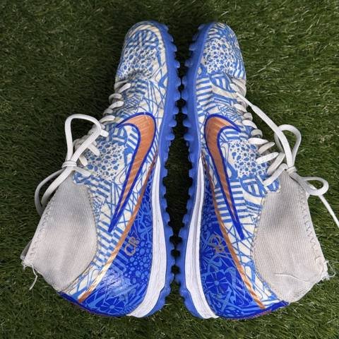 Nike Mercurial Superfly 9 Academy CR7 TF Mens Size 8.5 Blue White Turf Cleats photo 5