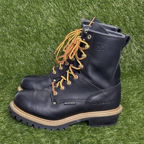 Carolina CA420 Logger Boots Mens Size 8 M Black Leather Soft Toe Work Boots photo 3