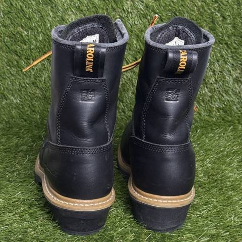 Carolina CA420 Logger Boots Mens Size 8 M Black Leather Soft Toe Work Boots photo 4