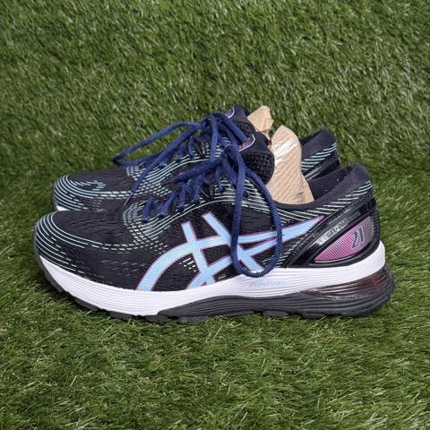 Asics Gel-Nimbus 21 Womens Size 8.5 Black Skylight Running Shoes Sneakers photo 3