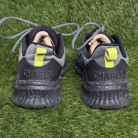 Charly Falcon Relaxed Mens Size 8.5 Gray Neon Yellow Walking Running Shoes photo 4