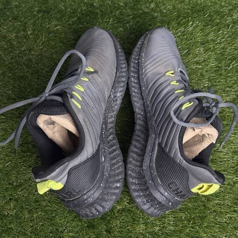Charly Falcon Relaxed Mens Size 8.5 Gray Neon Yellow Walking Running Shoes photo 5