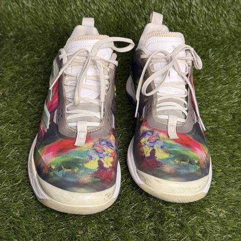 Adidas Avacourt Womens Size 8.5 Floral Multicolor Tennis Court Shoes Sneakers photo 2