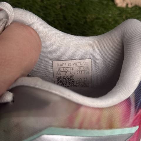 Adidas Avacourt Womens Size 8.5 Floral Multicolor Tennis Court Shoes Sneakers photo 8