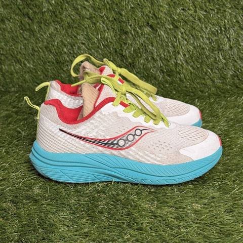 Saucony Hurricane Kids Size 3.5 M White Youth Athletic Running Shoes Sneakers