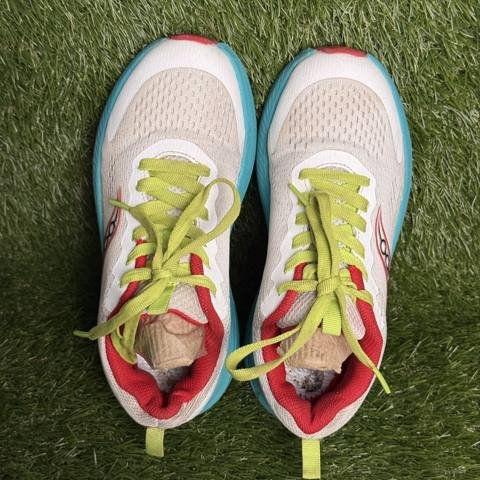 Saucony Hurricane Kids Size 3.5 M White Youth Athletic Running Shoes Sneakers photo 6