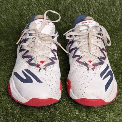 Skechers Viper Court Pro Mens Size 8.5 White Navy Red Pickleball Court Sneakers photo 2