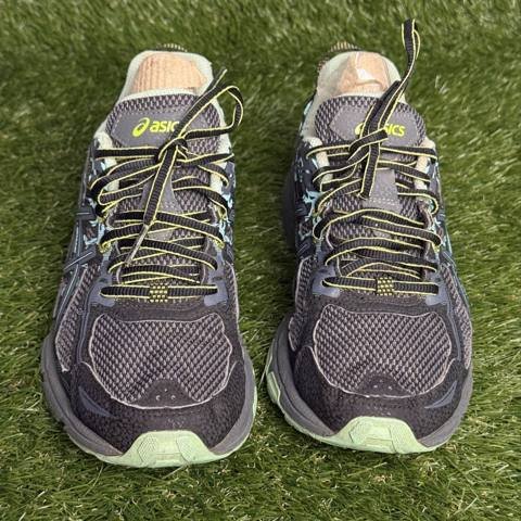 Asics Gel Venture 6 Womens Size 7.5 Black Teal Trail Running Hiking Shoes photo 2